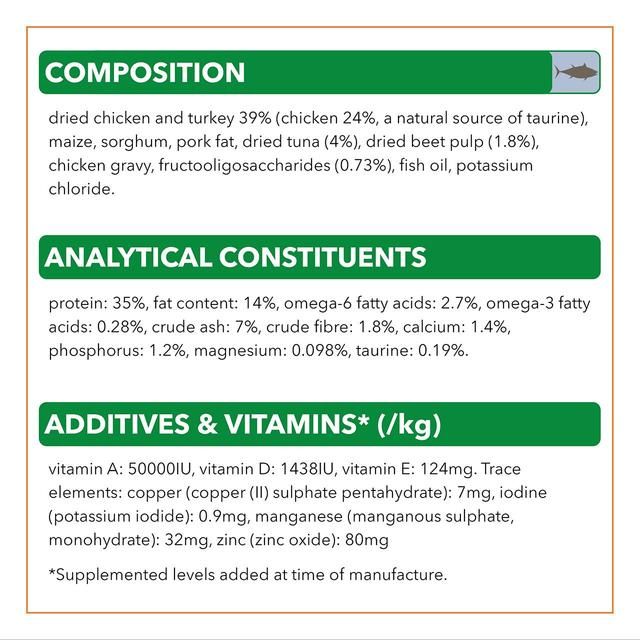 IAMS Adult Dry Cat Food Tuna 2kg