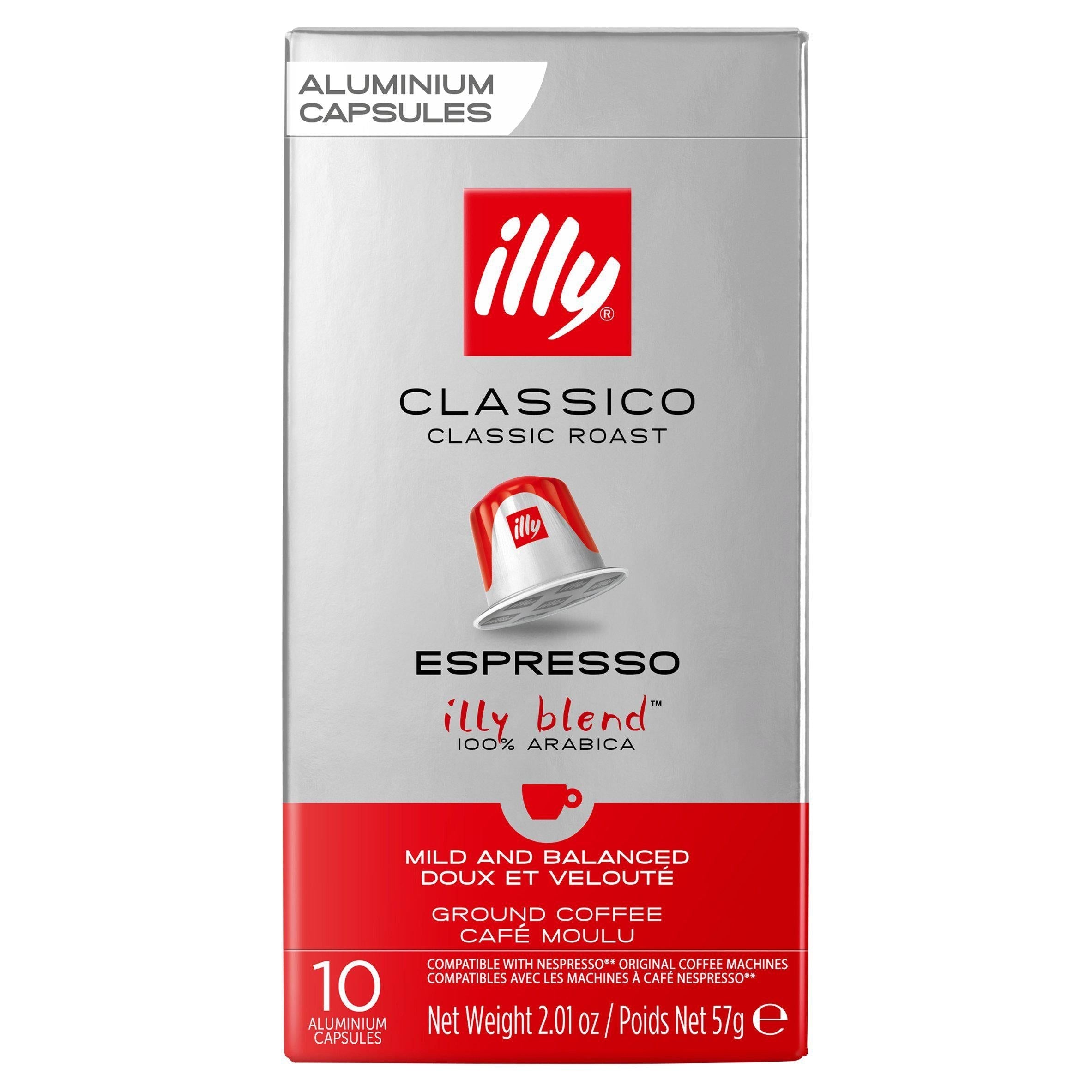 Illy Classico Roast Aluminium Coffee Capsules x10