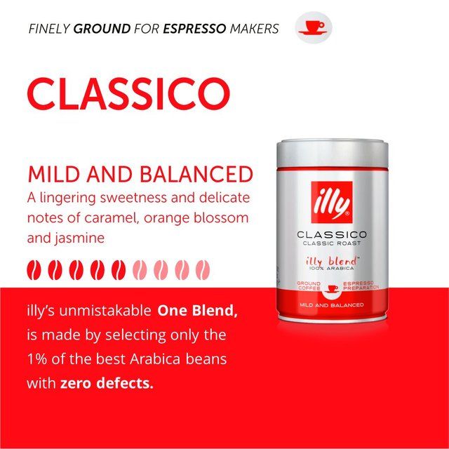 illy Espresso Ground Coffee 250g