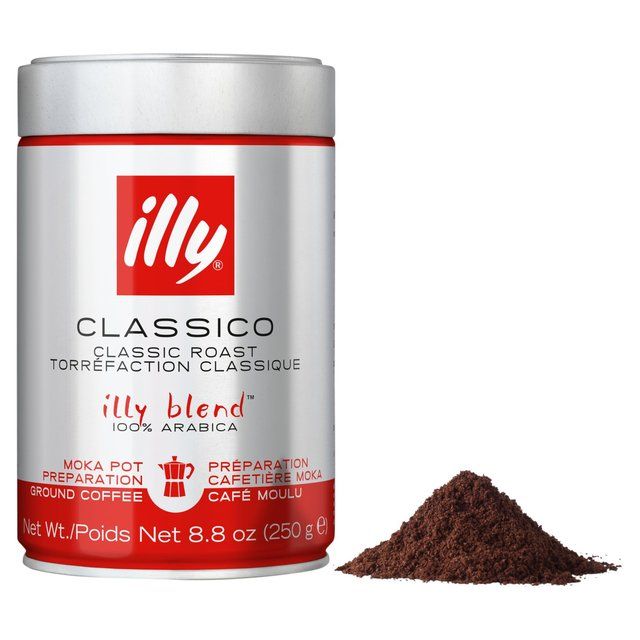 illy Ground Medium Roast Moka 250g