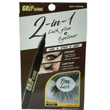EBIN New York 2 In 1 Lash Glue & Eyeliner Brown