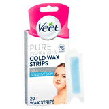 Veet Pure Inspiration Wax Strips Face Sensitive x20
