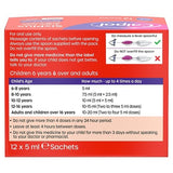 Calpol 6+ Years Sugar Free Suspension Sachets 12s