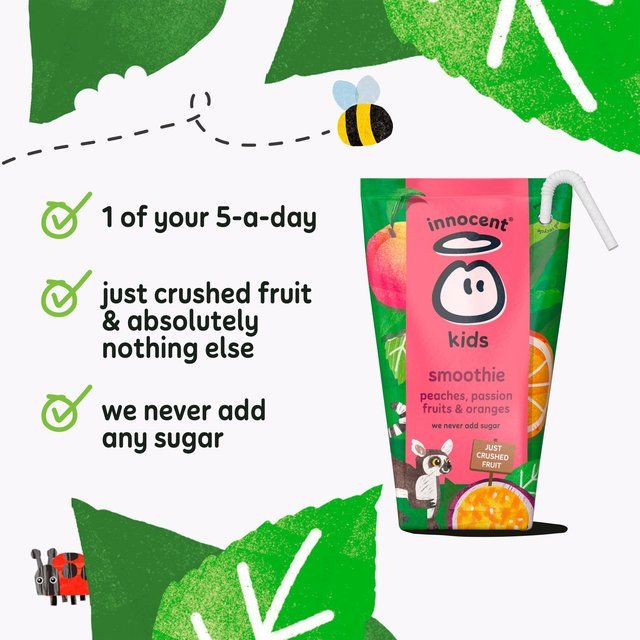 Innocent Kids Peaches & Passion Fruit Smoothies 4 x 150ml