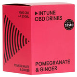 INTUNE Pomegranate & Ginger Sparkling CBD Drink 4 x 250ml