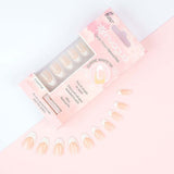Invogue Pink French Coffin Nails - Pack of 24