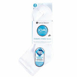 IOMI 3 Pairs Cotton Rich Cushioned Diabetic Socks 4-8 UK