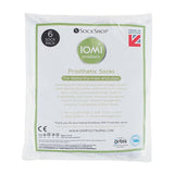 IOMI 6 Pairs Prosthetic Socks for Amputees 20 cm Red