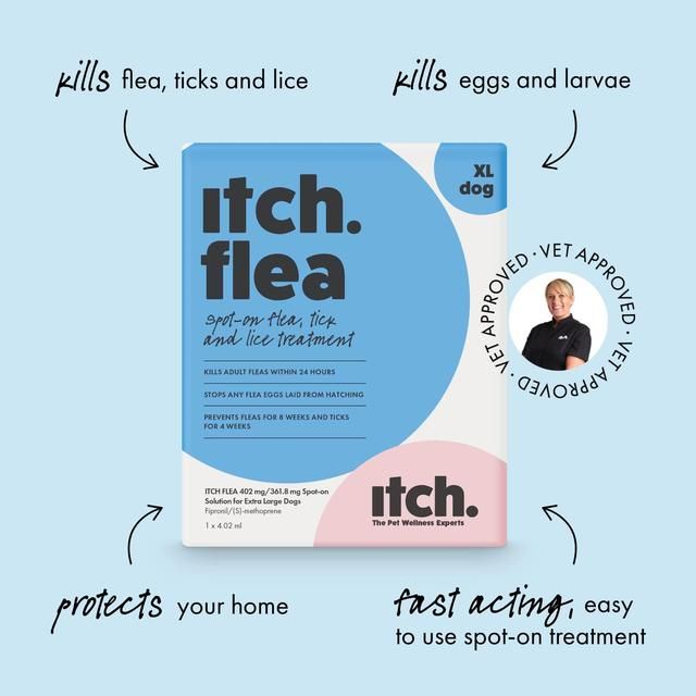 Itch Flea XL Dog Spot-On Flea & Tick treatment (40kg+)