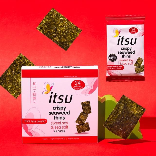 Itsu Seaweed Thins Sweet Soy & Sea Salt Multipack 4 per pack