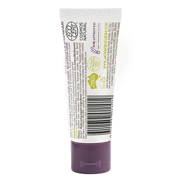 Jack N' Jill Natural Certified Kids Toothpaste Blackcurrant