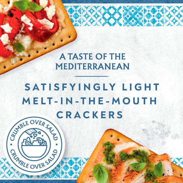 Jacob's Mediterranean Pinch of Salt Crackers 5 x 38g