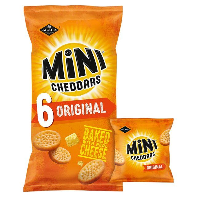 Jacob's Mini Cheddars Original Baked Snacks Multipack 6 per pack
