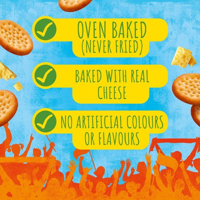 Jacob's Mini Cheddars Original Cheese Baked Snacks Tub 260g