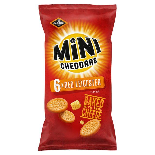 Jacob's Mini Cheddars Red Leicester Multipack Snacks 6 per pack