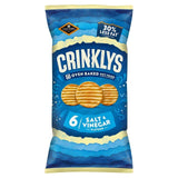 Jacobs Crinklys Salt & Vinegar 30% Less Fat Baked Snacks Multipack 6 per pack
