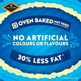 Jacobs Crinklys Salt & Vinegar 30% Less Fat Baked Snacks Multipack 6 per pack