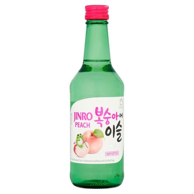 Jinro Peach Soju Korean Spirit Drink 350ml