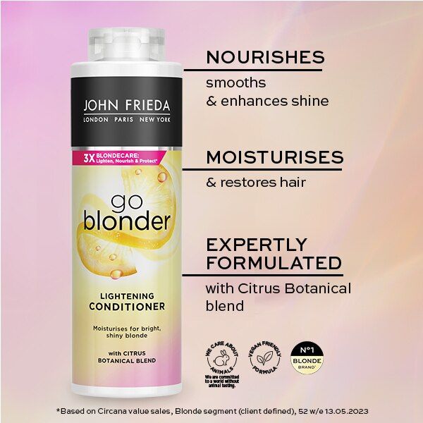 John Frieda Blonde Go Blonder Lightening Conditioner 500Ml