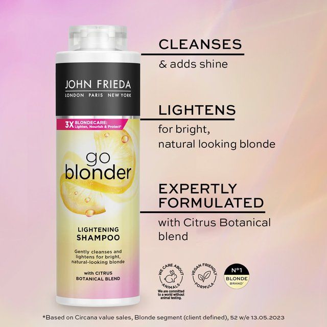 John Frieda Sheer Blonde Go Blonder Lightening Shampoo 500ml