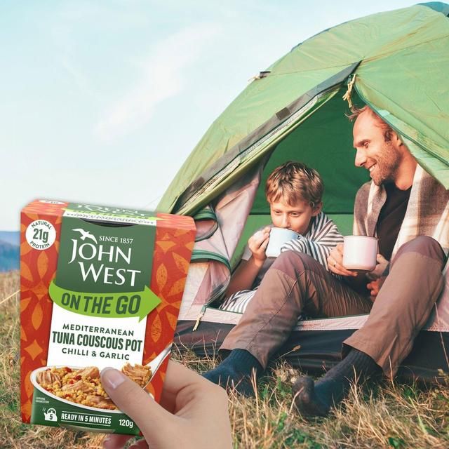 John West On The Go Mediterranean Chilli & Garlic Tuna Couscous Pot 120g