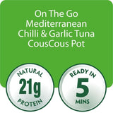 John West On The Go Mediterranean Chilli & Garlic Tuna Couscous Pot 120g