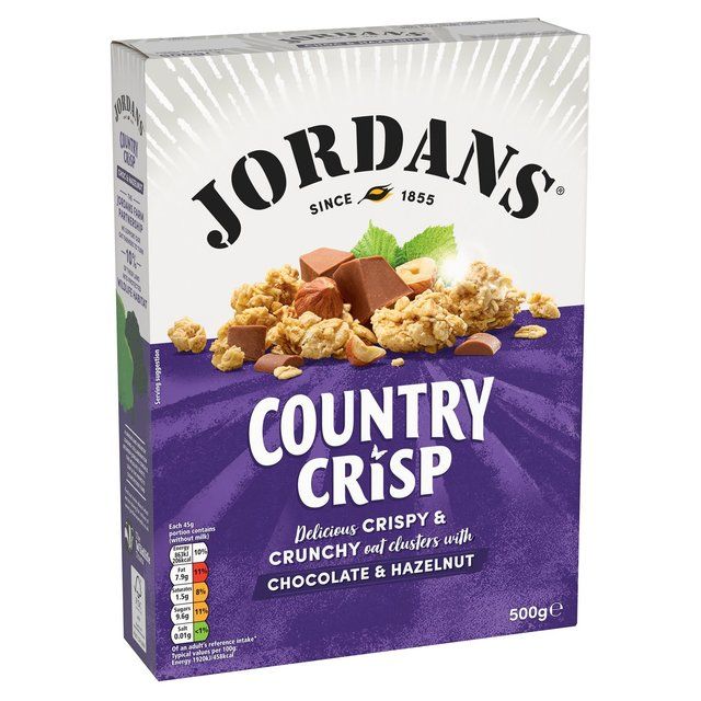 Jordans Country Crisp Chocolate & Hazelnut Breakfast Cereal 500g
