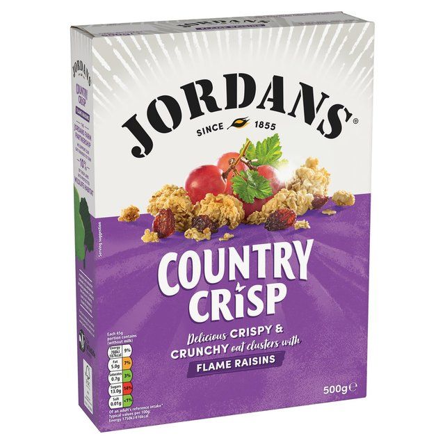 Jordans Country Crisp Flame Raisins Breakfast Cereal 500g