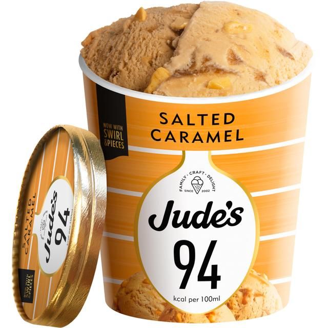 Jude's Lower Calorie Salted Caramel 460ml
