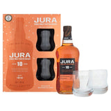 Jura 10 Year Old Single Malt Whisky Gift Pack With 2 Glasses 70cl