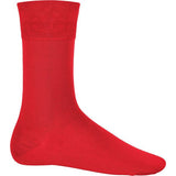 Kariban Cotton City Mens Casual Cotton Rich Socks (7-9UK) Red / 1EA