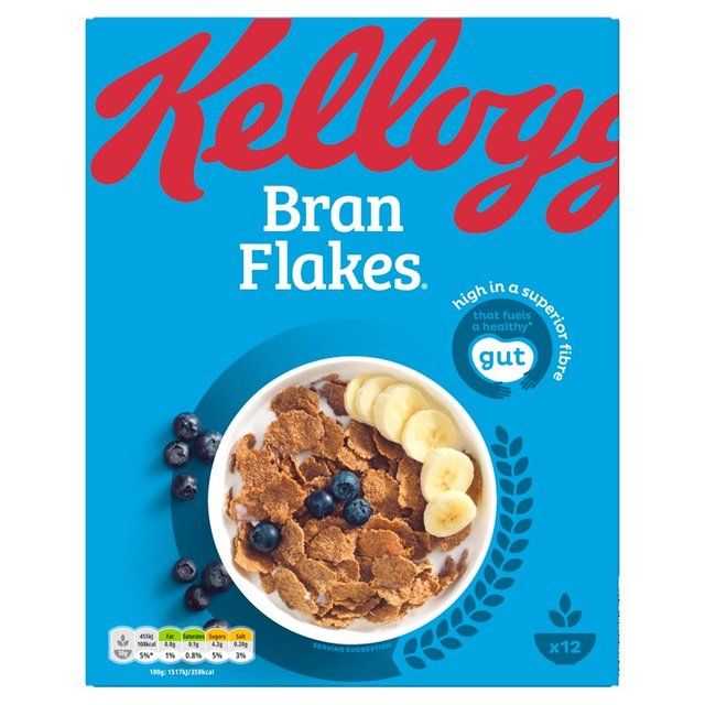 Kellogg's Bran Flakes Breakfast Cereal 375g