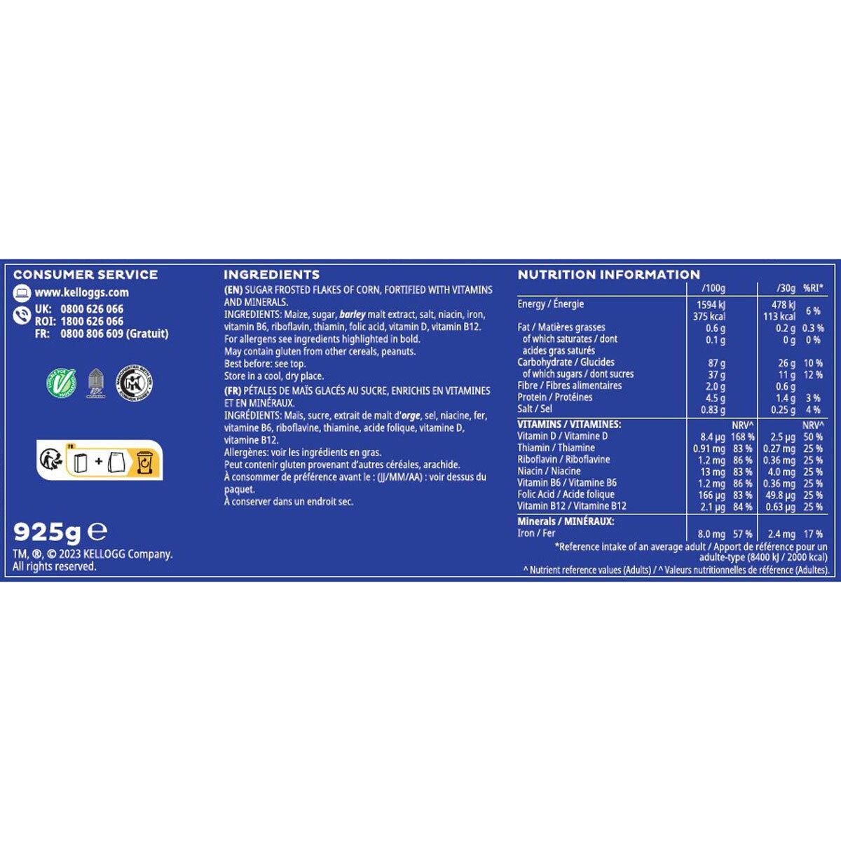 Kellogg's Frosties, 2 x 925g