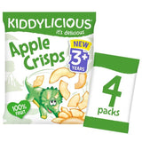 Kiddylicious Apple Crisps Kids Snacks Multi   4 x 12g