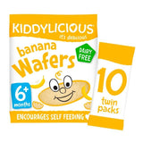 Kiddylicious Banana Maxi Wafers Baby Snacks Multi 10 x 4g