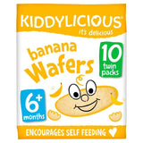 Kiddylicious Banana Maxi Wafers Baby Snacks Multi 10 x 4g