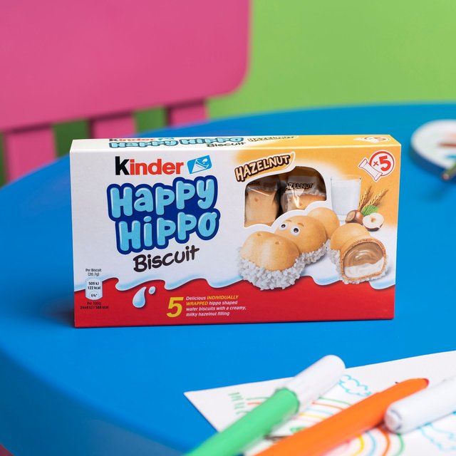 Kinder 5 Happy Hippo Milk & Hazelnut Biscuits 103.5g