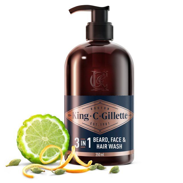 King C Gillette Beard & Face Wash 350ml