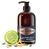 King C. Gillette Beard Shampoo & Face Wash, 350ml