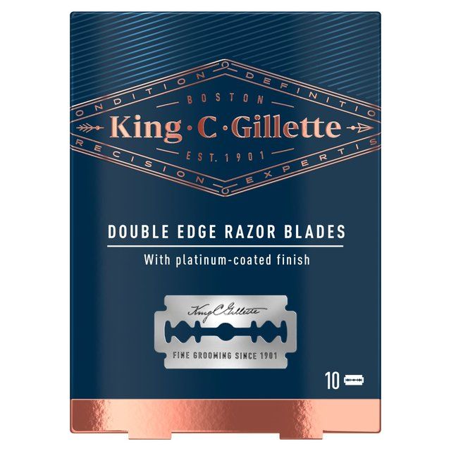 King C. Gillette Double Edge Safety Razor Blades 10 per pack
