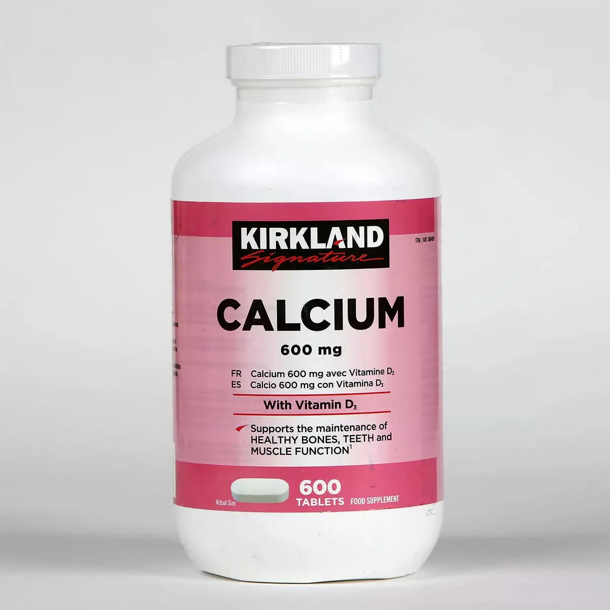 Kirkland Signature Calcium & Vitamin D3, 600 Count