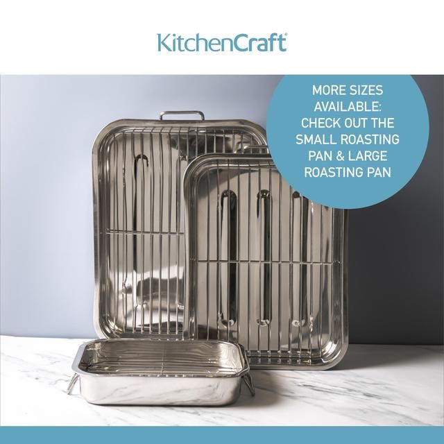 Kitchen Craft Stainless Steel Roaster With Rack