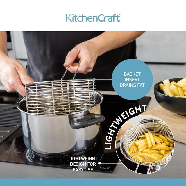 KitchenCraft Large Chip Fryer & Basket