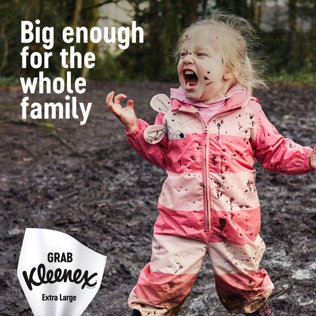 Kleenex Extra Large Tissues Compact Twin Pack   2 x 44 per pack