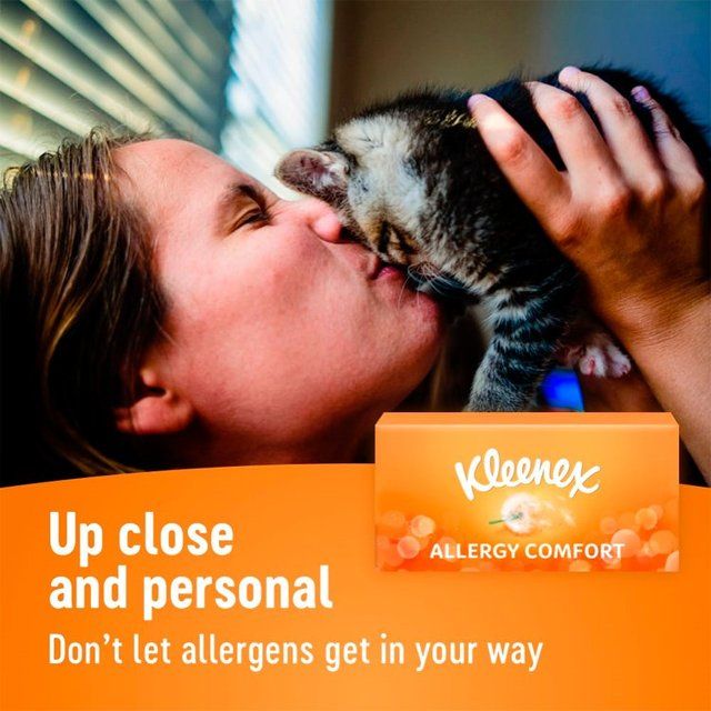 Kleenex Hayfever Allergy Comfort Facial Tissues - Twin Box   2 x 56 per pack