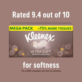 Kleenex Ultra Soft Facial Tissues - Twin Box   2 x 64 per pack