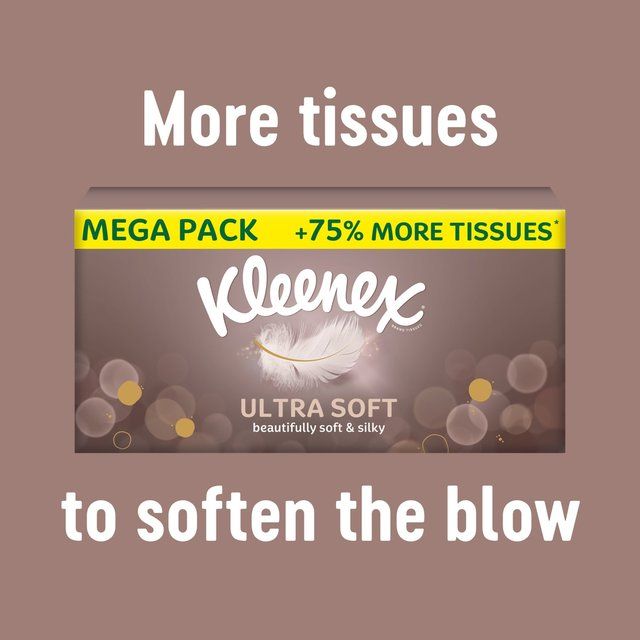 Kleenex Ultra Soft Facial Tissues - Twin Box   2 x 64 per pack