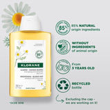Klorane Brightening Shampoo with Camomile for Blonde Hair 200ml
