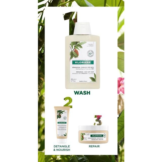 Klorane Nourishing & Repairing Shampoo with Organic Cupuacu Butter 200ml