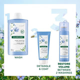 Klorane Volumising Dry Shampoo with Organic Flax Fibre for Fine Limp Hair 200ml